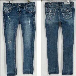 Rock Revival Jeans Size 30 Alivia Straight Leg  Low Rise